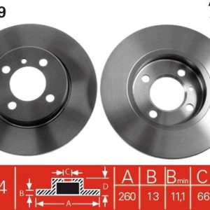 FREN DISKI ON BMW E30 83 93 ABS SIZ