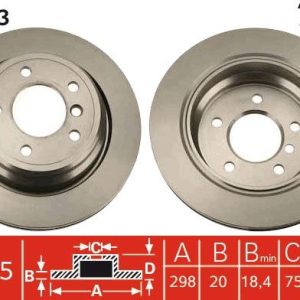 FREN DISKI ARKA HAVALI BMW E39 96 03