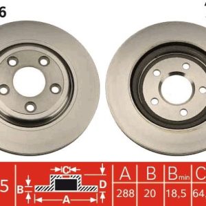 FREN DISKI ARKA JAGUAR S-TYPE 2 X200 XJ X350. X358