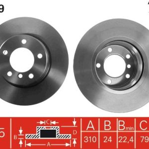 FREN DISKI ON HAVALI BMW E60 04 10