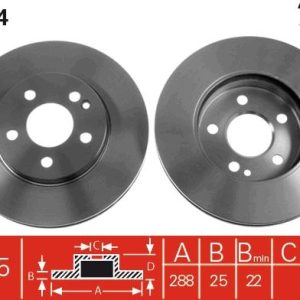 FREN DISKI ON MERCEDES W169 W245