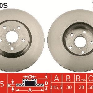 FREN DİSKİ ÖN ADET TRIBECA 2005