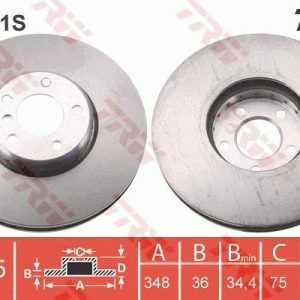 FREN DISKI ON ADET SOL BMW F10 F01 F06 F07 F12 F13