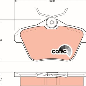ARKA FREN BALATASI ALFA ROMEO 156 97 05 166 98 07 164 93 98 LANCIA KAPPA 95 01