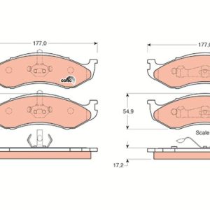 ÖN BALATA CHEROKEE 2.5İ-4.0İ- 2.1 TD 90-01 GRAND CHEROKEE 4.0İ-5.2İ 95-99 WRANGLER 2.5- 4.0 96-07