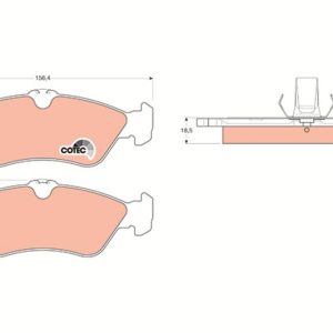 FREN BALATASI ARKA MERCEDES SPRINTER B901 B904 . VW LT 28-35-46
