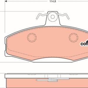 ÖN BALATA FAVORİT 91-97 FELICIA 92-01 CADDY 1.6 1.9D 96-12.00