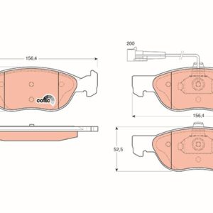 ÖN FREN BALATASI FIAT BRAVA-BRAVO 95 02 MAREA 96 02 PUNTO 00 FİŞLİ