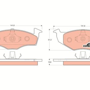 ÖN BALATA POLO 95-9.01 IBIZA 96-2.02 CORDOBA 96-2.02 GOLF III 91-97