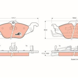 ÖN FREN BALATASI ASTRA G 1.2-1.4-1.6-1.7D-1.8-2.0D 98-05 ZAFIRA 1.8-2.0D 16V 98-05