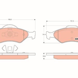 ÖN BALATA FIESTA 95 02 FORD KA 96 MAZDA 121 96