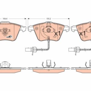 ÖN BALATA AUDI A6-A8 2.0 3.0 TDI 3.2 FSI 06 GDB1659-GDB1617