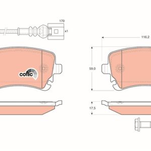 ARKA BALATA TRANSPORTER T5 T6 04 GDB1557 FİŞLİ