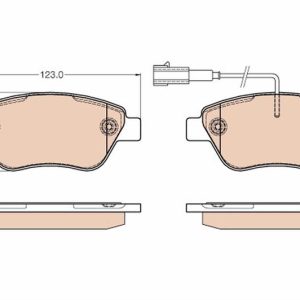 ÖN BALATA DOBLO 1.3 06 FIORINO-G.PUNTO-BIPPER-CORSA-NEMO 1.3 06 LINEA 1.3 07 fişli