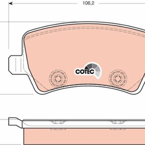 ARKA FREN BALATASI S-MAX 09 06 GALAXY III 06 VOLVO S60 10 S80 06 V60 -V70 06 XC60 08 XC70 06 RANGE ROVER EVOQUE 11