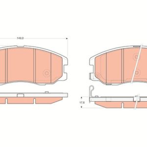 ÖN BALATA ANTARA 2.4-3.2 V6-2.0 CDTI 05/06 CAPTİVA 06.06