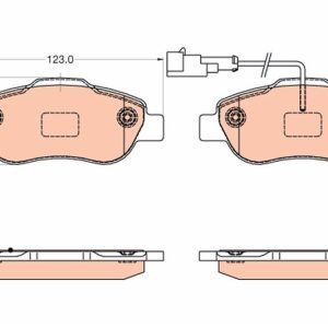 ÖN FREN BALATASI FIAT 500 07 PANDA 12 1.2 1.3D MTJ