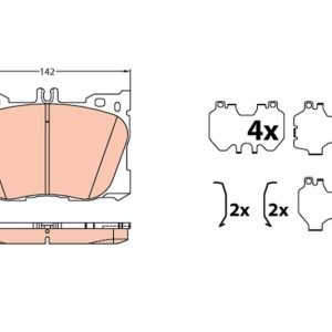 FREN BALATASI ON MERCEDES W205 C257 W213 C238 C253 N293