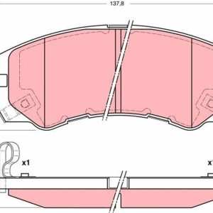 x ÖN BALATA FRONTERA 2.2 95-04 ISUZU TROOPER 00