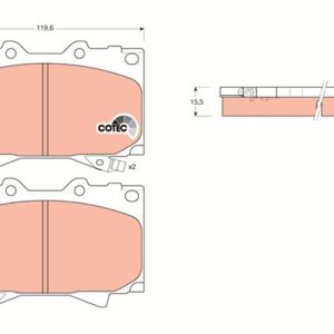 ÖN BALATA LAND CRUISER 100 4.7 V8 98-02 4.2 TD 90-98