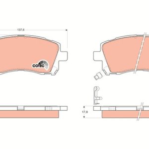 x ÖN BALATA SUBARU FORESTER 2.0-2.0T 97-02 -LEGACY II 2.5I 4WD 96-99