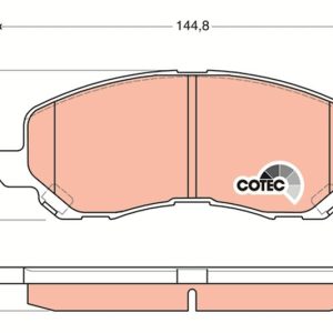 ÖN BALATA LANCER SEDAN 03 SPORTBACK 08 GALANT 97-04 C4 1.6HDİ 1.8HDİ 12 P4008 12