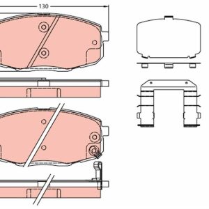 ÖN BALATA HYUNDAI İ30 1.4-1.6-2.0-1.6 CRDI-2.0 CRDI 10/07 KIA CEED 06