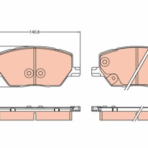 ÖN FREN BALATASI FIAT 500X 14 JEEP RENEGADE 14 COMPASS 20 1.3D MTJ 1.3TB 1.4 1.6D MTJ 1.6E-TORQ 2.0D MTJ