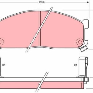 ÖN BALATA KIA BESTA 2.2D 96 BESTA 2.7D 99 MAZDA E2000 E2200 91-03