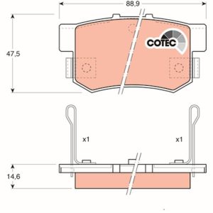 ARKA BALATA CIVIC VII 01-05 - CIVIC VIII 05 ACCORD VII 98-02 - ACCORD VIII 06 600 ROVER