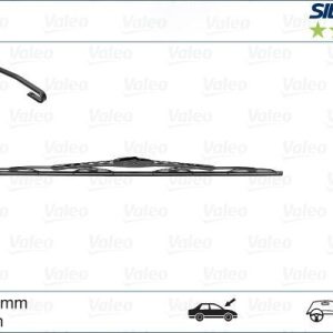SILECEK SUPURGESI ON SAG 550mm MERCEDES C-CLASS W203 S203 CL203 SWF A2038200145-A2038202145