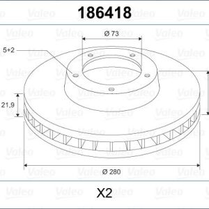 ÖN FREN AYNASI BOXER I-II 94 JUMPER I-II 94 DUCATO I-II 94 280x24x5DLxHAVALI 4249.H8-71738905-4246.L2-4246.X9