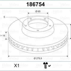 ÖN FREN AYNASI GOLF V-VI-JETTA III-IV-CADDY III-A3 03 LEON 05 TOLEDO-OCTAVIA 04 280x22x9DLxHAVALI 1K0615301S-1K0615301AC-1K0615301AK
