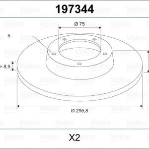 FREN DISKI ARKA BMW E81 E87 E90 34216855002
