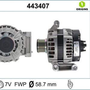 ALTERNATOR 12V 150A TRANSIT V348-V347 2.2 TDCI 11 14 TRANSIT V363 14 17 RANGER 2.2 TKE 11 CC1T10300CD-2321309-1889372