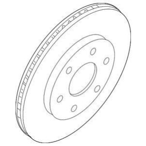 FREN DİSKİ ÖN NISSAN NAVARA 2.5L YD25DDTİ DCİ D40 4X2 4X4 04- / PATHFINDER 2.5L YD25DDTİ DCİ R51 4X 4 05- HAVALANDIRMALI TİP 296 ÇAP X 6 BİJON 16 İNÇ