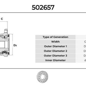 ARKA TEKER RULMANI MONDEO IV 07 14 KUGA I 08 12