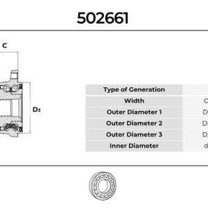 ARKA TEKER RULMANI C MAX II 1.6 TDCI / 2.0 TDCI / 11