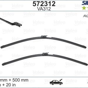 Valeo Silencio AquaBlade Flat Blade VA312 X2 600 500 mm VOLVO V60 06/18 ISITMA ÖZELLİKLİ 31693567