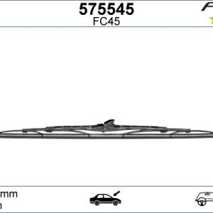 SİLECEK SÜPÜRGESİ 450mm NORMAL TİP FİRST ÜNİVERSAL 65081600