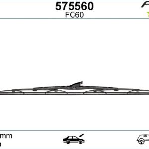 SİLECEK SÜPÜRGESİ 60cm x1 NORMAL TİP FİRST ÜNİVERSAL PJ147-PJ147-PJ147