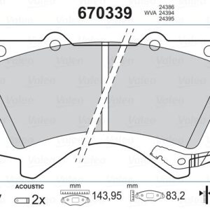 ÖN FREN BALATA TOYOTA LAND CRUISER 4.5L 1VD-FTV VDJ200 dizel D4-D 08- 4.6L UZJ200 V8 08-