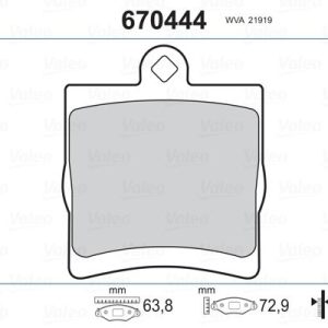 FREN BALATASI ARKA MERCEDES W203 CL203 C209 W210 R171 A0054201920