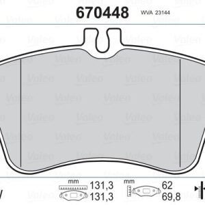 FREN BALATASI ON MERCEDES W202 W203 CL203 C209 R171 A0054206220