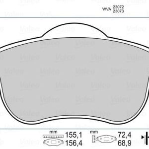 ÖN BALATA VOLVO S60 00-10 S80 98-06 V70 97-07 XC70 00-07 S70 97-00 8634921-8623861-31262503-WVA23072