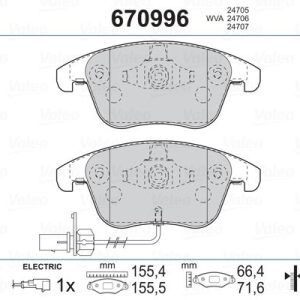 ÖN BALATA AUDI A4 - A5 09 GDB1814 8K0698151A-8K0698151F-WVA24705