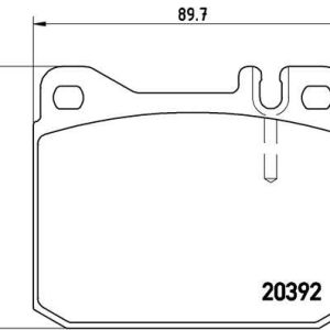 FREN BALATASI ON MERCEDES W123 S123 W116 R107 A0004206320