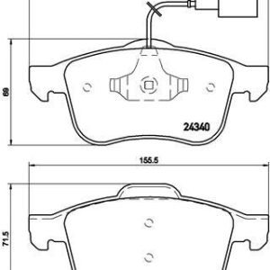 FREN BALATASI ÖN ALFA ROMEO GİULİETTA 10 77365354-77367959