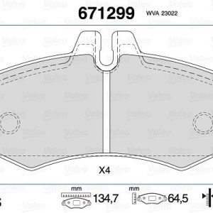 FREN BALATASI ON MERCEDES VITO W638 97 03 A0034205420
