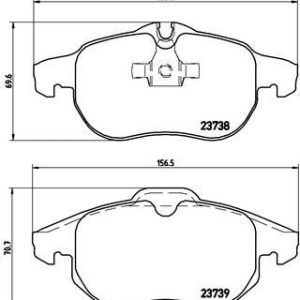 ÖN FREN BALATASI ASTRA H 05 10 VECTRA C 08.02 ZAFIRA B 05 10 SAAB 9.3 02 CROMA 06.05 93166798-1605139-93183728-1605282